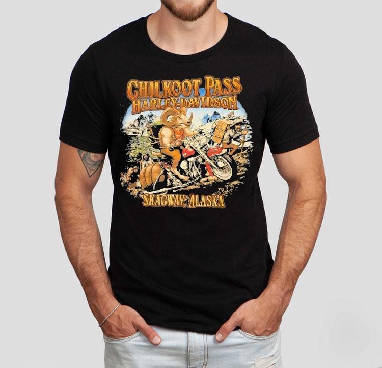 Ram Chilkoot Pass Harley-davidson Skagway Alaska Shirt 4 Ram Chilkoot Pass Harley Davidson Skagway Alaska Tshirt