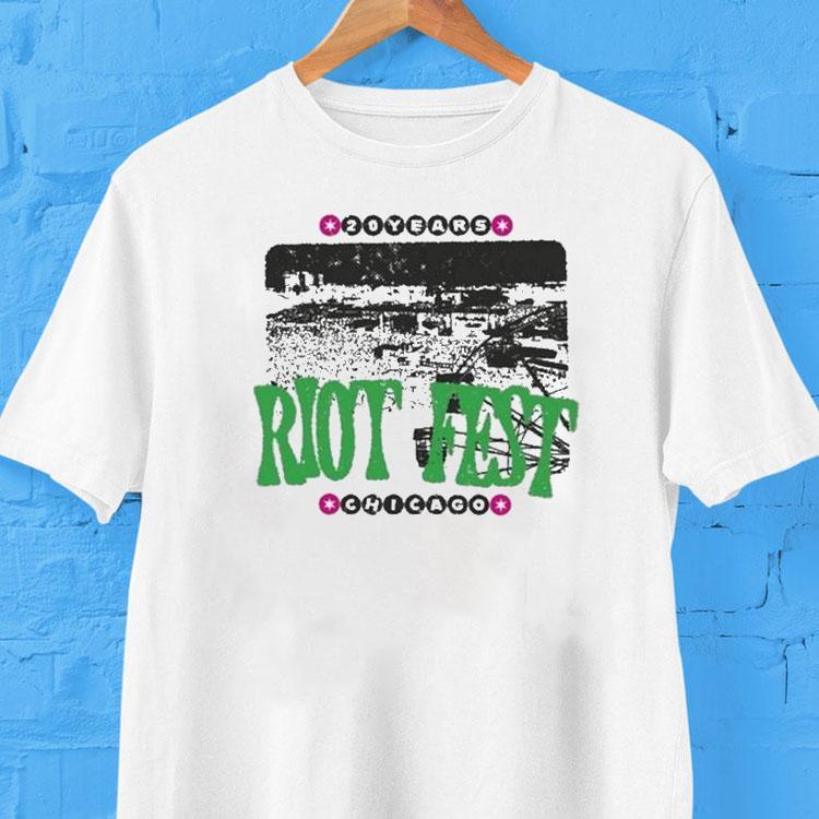 Riot Fest 20 Years Ferris Wheel 2025 Chicago Shirt 2 Riot Fest Years Ferris Wheel Chicago Tshirt