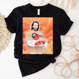 Ryan Colt Levy Wearing Keanu And Pochita Saint John Wick X Chainsaw Man Shirt