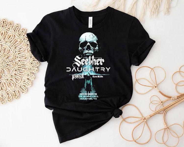 Seether And Daughtry Live Show At 713 Music Hall On November 12 2025 In Houston Texas Shirt 4 Seether And Daughtry Live Show At Music Hall On November In Houston Texas Tshirt