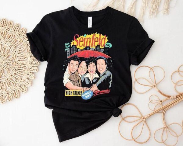 Seinfeld High Talker Bubble Boy Spongewontly Cast Yada Yada Yada Nyc Shirt