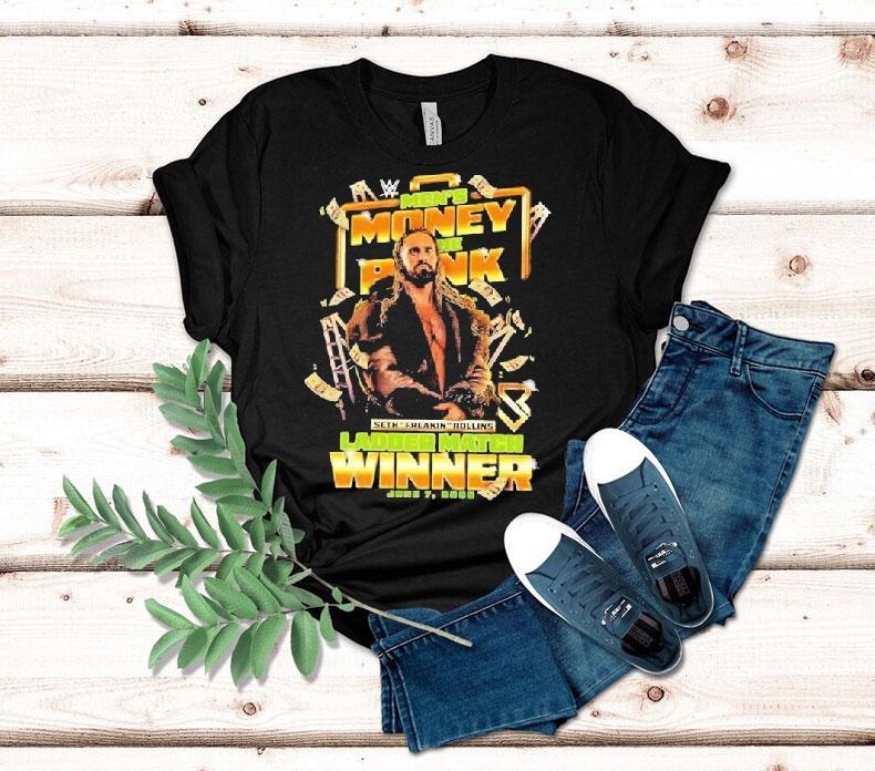 Seth Rollins Money In The Bank 2025 Men's Match Winner Shirt 4 Seth Rollins Money In The Bank Men S Match Winner Tshirt