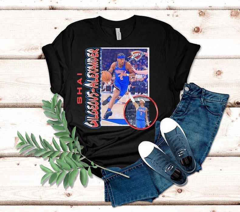 Shai Gilgeous-alexander Oklahoma City Thunder '90s Player Shirt 4 Shai Gilgeous Alexander Oklahoma City Thunder S Player Tshirt