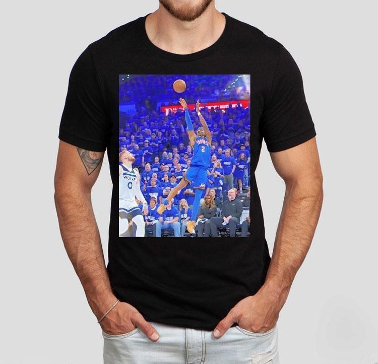Shai Gilgeous-alexander Oklahoma City Thunder Game Frames Shirt 4 Shai Gilgeous Alexander Oklahoma City Thunder Game Frames Tshirt
