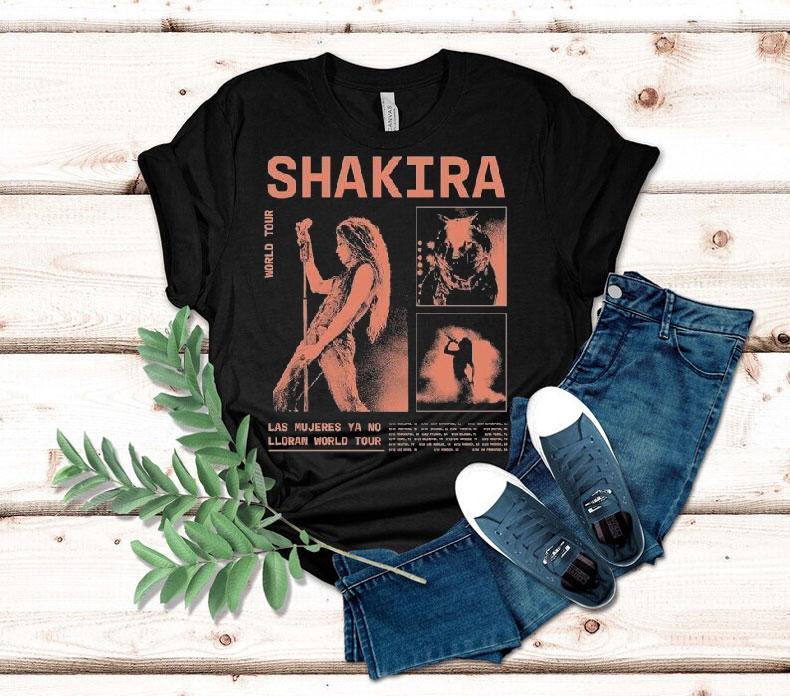 Shakira Las Mujeres Ya No Lloran World Tour 2025 Dates Shirt 4 Shakira Las Mujeres Ya No Lloran World Tour Dates Tshirt