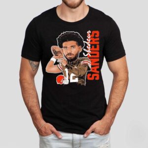 Shedeur Sanders Cleveland Browns Football Caricature Shirt
