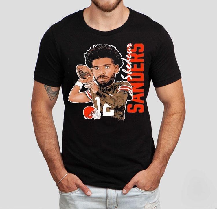 Shedeur Sanders Cleveland Browns Football Caricature Shirt 4 Shedeur Sanders Cleveland Browns Football Caricature Tshirt