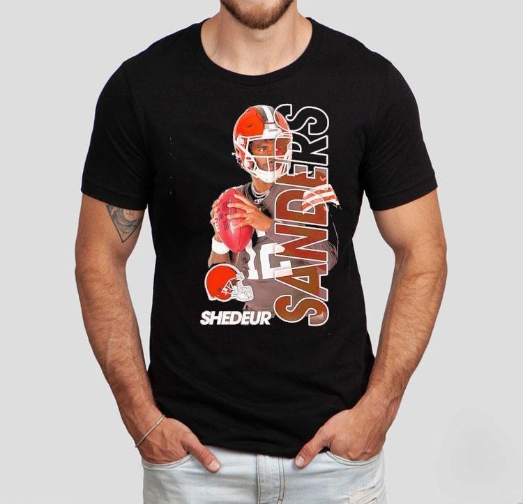Shedeur Sanders Cleveland Browns Football Graphic Shirt 4 Shedeur Sanders Cleveland Browns Football Graphic Tshirt