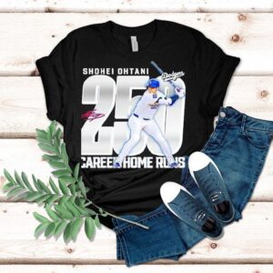 Shohei Ohtani Los Angeles Dodgers 250 Career Home Runs Signature Shirt