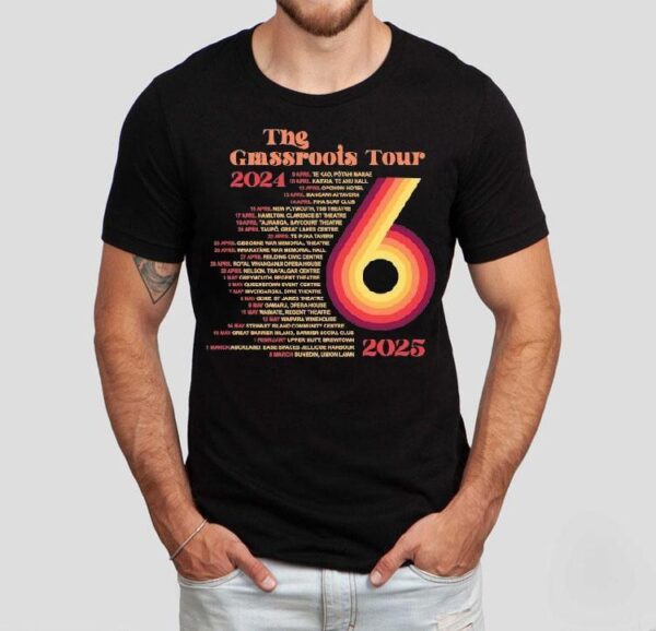 Six60 The Grassroots World Tour 2024 2025 Dates Shirt