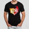 Smoke Heart Saint New Orleans And Alabama Crimson Tide Shirt