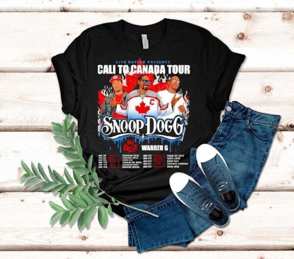 Snoop Dogg Cali To Canada Tour 2025 Shirt