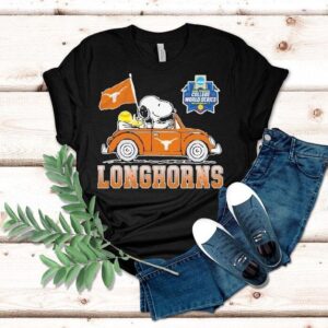 Snoopy And Woodstock Driving Car Texas Longhorns Ncaa 2025 Women’s College World Series Oklahoma City Shirt