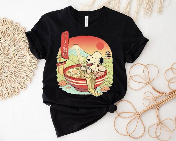 Snoopy In A Warm Bowl Of Ramen Shirt 4 Snoopy In A Warm Bowl Of Ramen Tshirt