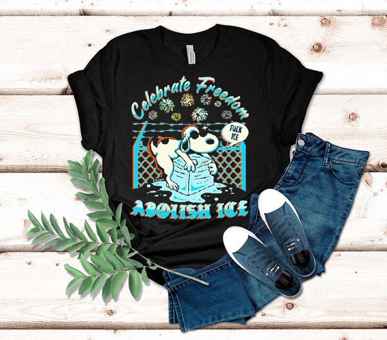 Snoopy The Peanuts Celebrate Freedom Abolish Ice Fuck Ice Shirt 4 Snoopy The Peanuts Celebrate Freedom Abolish Ice Fuck Ice Tshirt