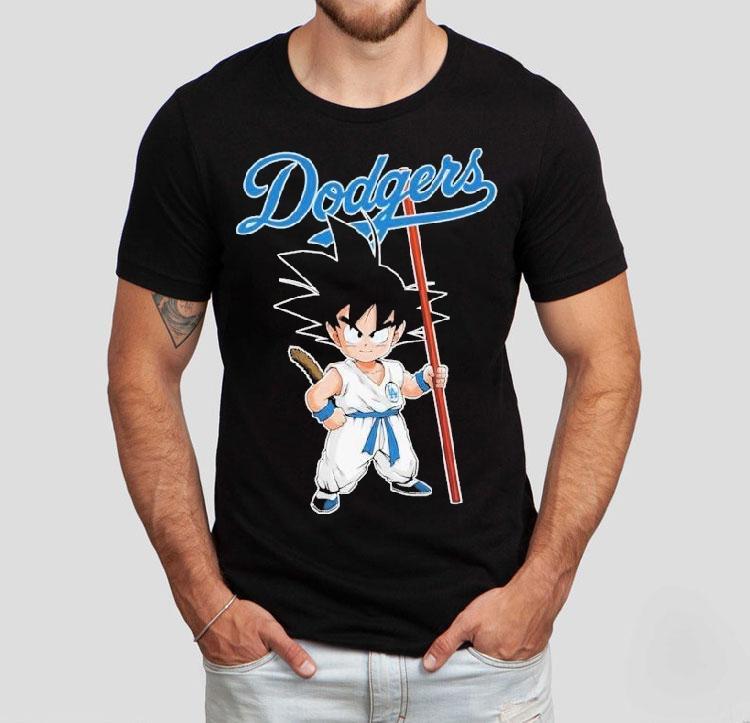 Son Goku Dragon Ball X Los Angeles Dodgers Shirt 4 Son Goku Dragon Ball X Los Angeles Dodgers Tshirt