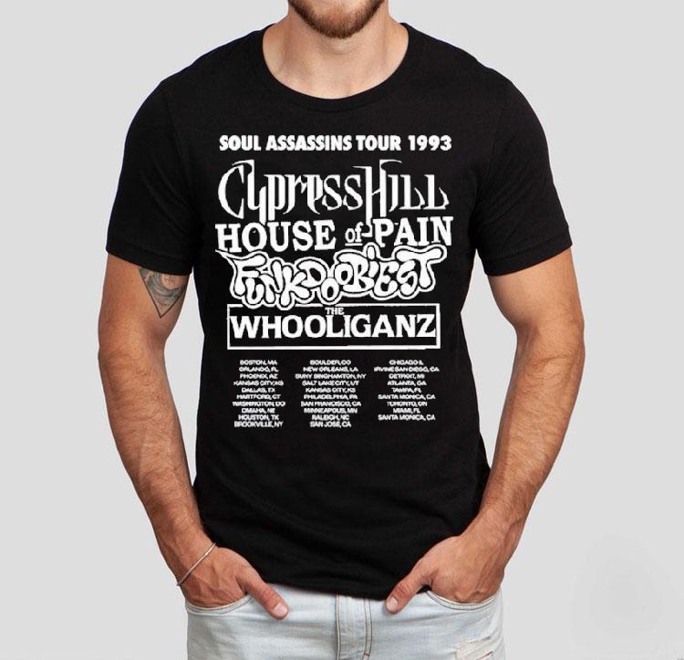 Soul Assassins Tour 1993 Dates Shirt 4 Soul Assassins Tour Dates Tshirt