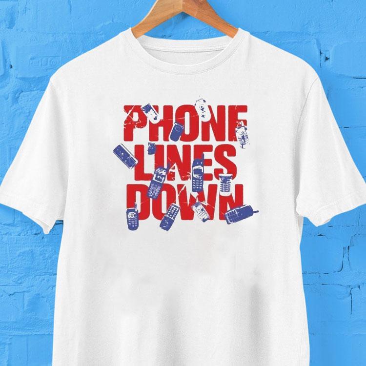 Spiritual Cramp Phone Lines Down Shirt 2 Spiritual Cramp Phone Lines Down Tshirt