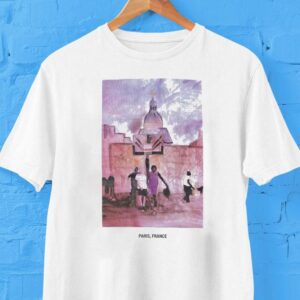 St. Paul Watercolor Paris France Local Hoops Shirt