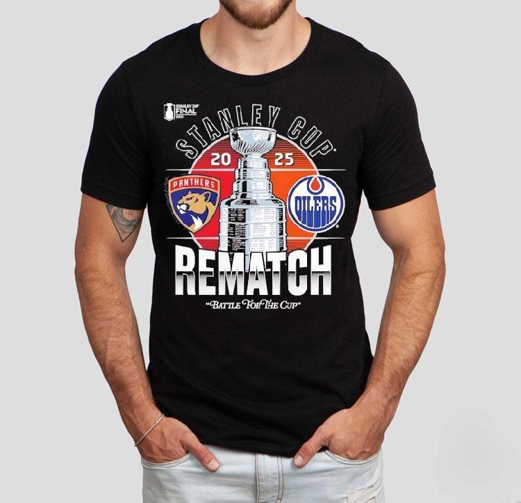 Stanley Cup Final Matchup 2025 Florida Panthers Vs Edmonton Oilers Shirt 4 Stanley Cup Final Matchup Florida Panthers Vs Edmonton Oilers Tshirt