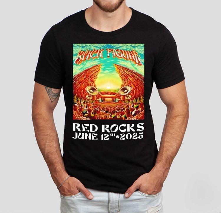 Stick Figure June 12 2025 Red Rocks Shirt 4 Stick Figure June Red Rocks Tshirt