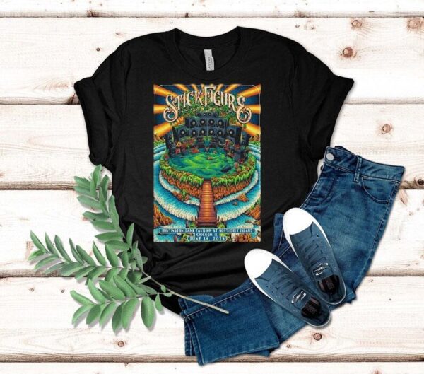 Stick Figure June 18 2025 Huntington Bank Pavilion Chicago Il Shirt