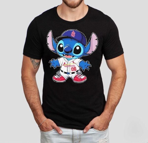 Stitch St Louis Cardinals Disney Shirt
