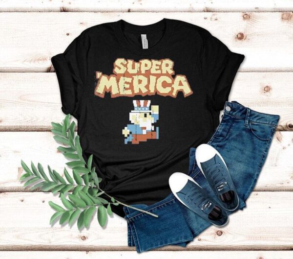 Super ‘merica Uncle Sam Pixel Shirt