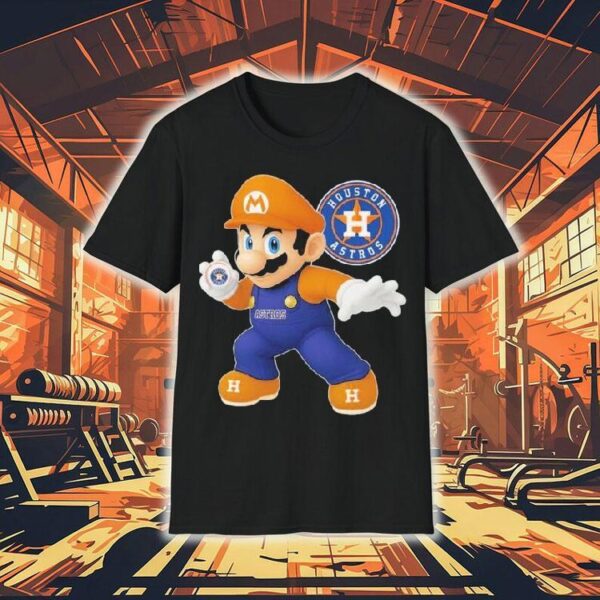 Super Mario Bros X Houston Astros Shirt