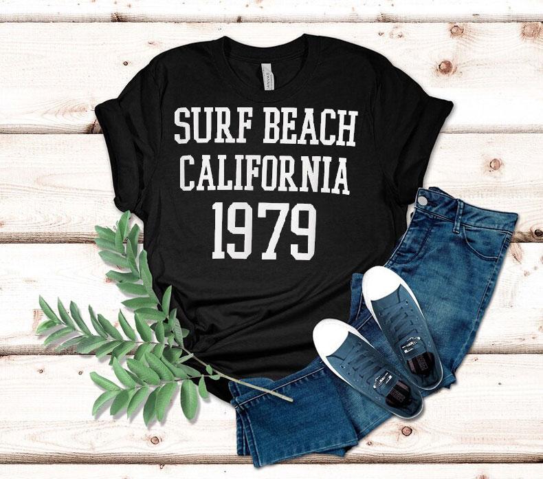 Surf Beach California 1979 Shirt 4 Surf Beach California Tshirt