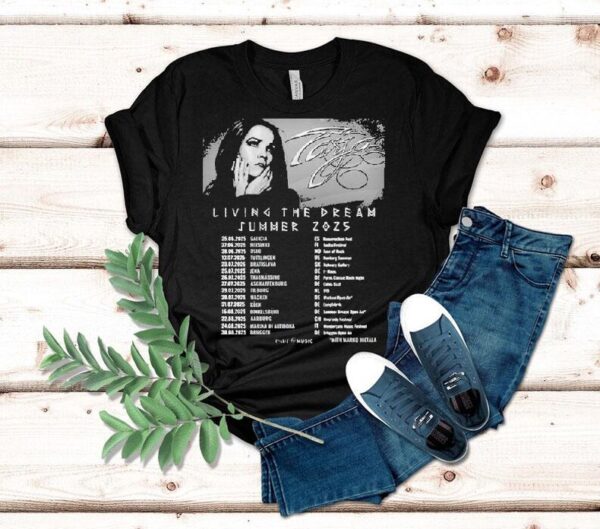 Tarja Turunen Living The Dream Tour Summer 2025 Dates Shirt