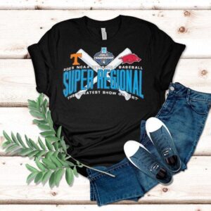 Tennessee Vs Arkansas Ncaa Division I Baseball Super Regional 2025 The Greatest Show On Dirt Shirt
