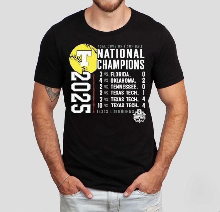 Texas Longhorns Fanatics Ncaa Softball Women's College World Series Champions Schedule 2025 Shirt 4 Texas Longhorns Fanatics Ncaa Softball Women S College World Series Champions Schedule Tshirt