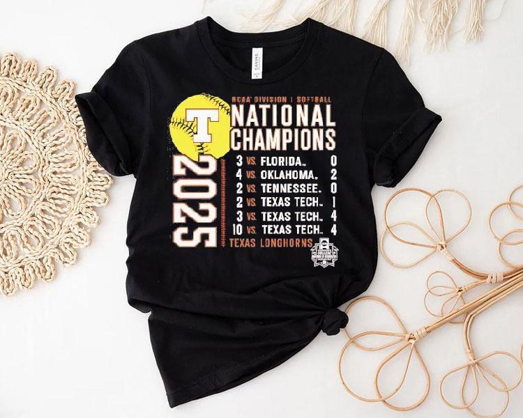 Texas Longhorns Ncaa Division I Softball National Champions 2025 Shirt 4 Texas Longhorns Ncaa Division I Softball National Champions Tshirt