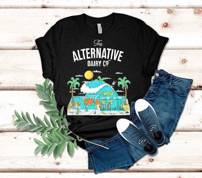 The Alternative Dairy Co Almond Beach Caf Block Shirt 4 The Alternative Dairy Co Almond Beach Caf Block Tshirt