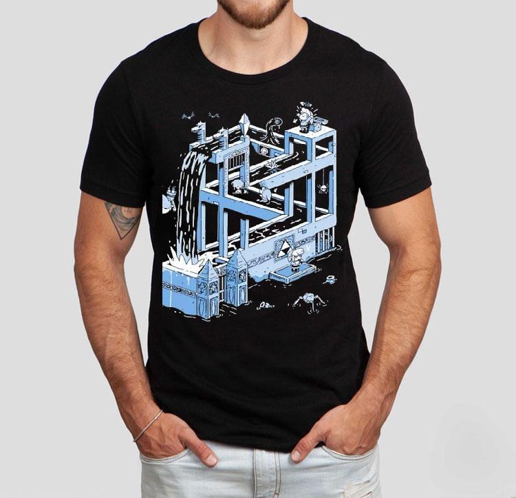 The Legend Of Zelda Style Of Escher's Waterfall Shirt 4 The Legend Of Zelda Style Of Escher S Waterfall Tshirt