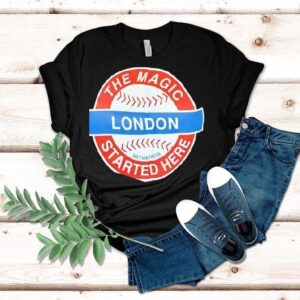 The Magic Started Here London Logo Baseball Shirt