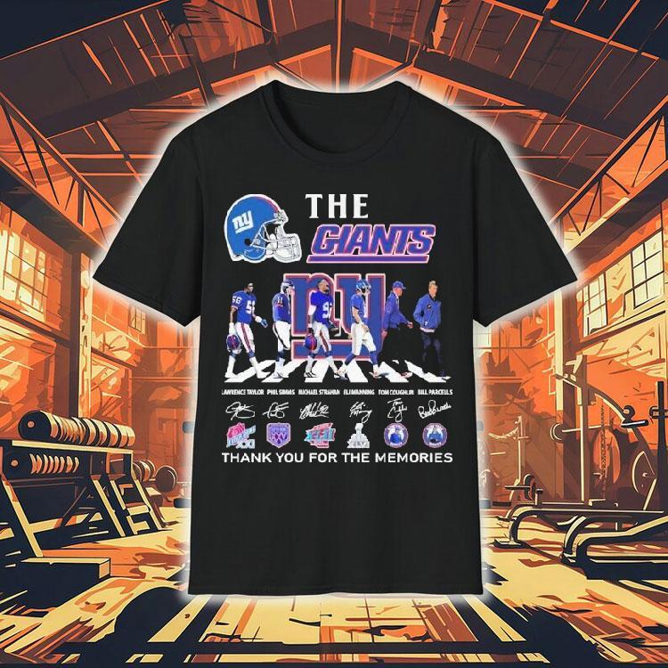 The New York Giants Thank You For The Memories Road Abbey Signatures Shirt 4 The New York Giants Thank You For The Memories Road Abbey Signatures Tshirt