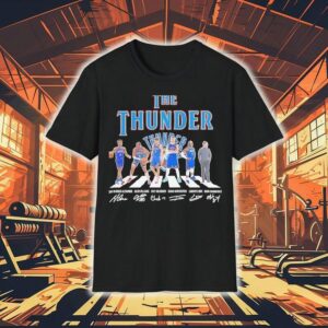 The Oklahoma City Thunder Walking Across Signatures Shirt