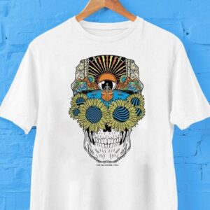 The Old Engine Skull Skeleton Tshirt