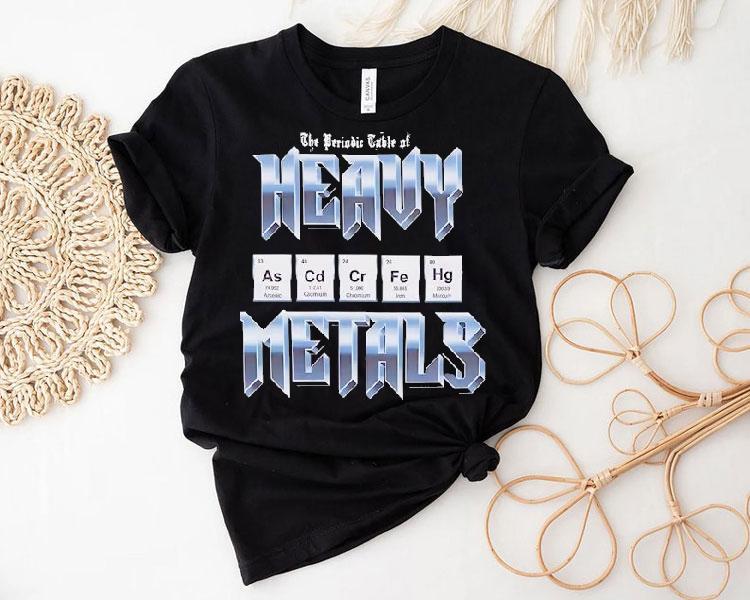 The Periodic Table Of Heavy Metals Shirt 4 The Periodic Table Of Heavy Metals Tshirt