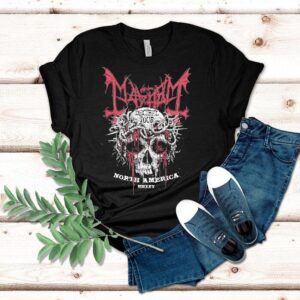 The True Mayhem Crown Of Thorns Decibel Tour 2025 North American Skull Shirt