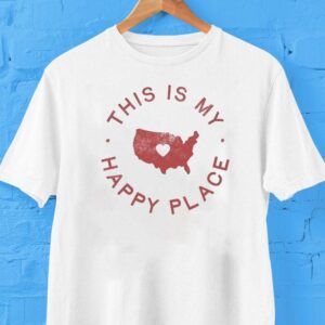 This Is My Happy Place American Map Shirt