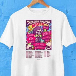 Three 6 Mafia And Bone Thugs-n-harmony Thuggish Ruggish Mafia Tour 2025 Dates Shirt