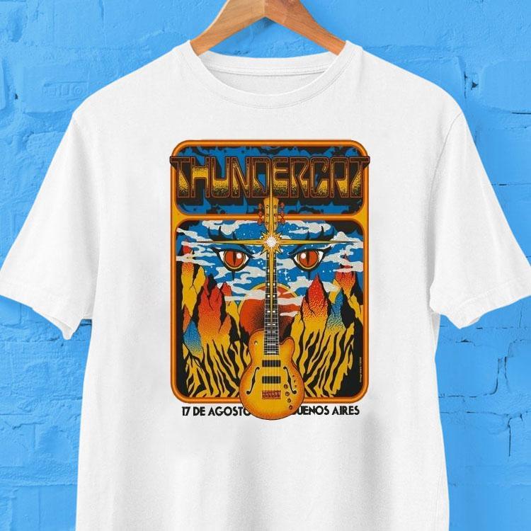 Thundercat At Buenos Aires In Argentina On August 17 2025 Guitar Shirt 2 Thundercat At Buenos Aires In Argentina On August Guitar Tshirt