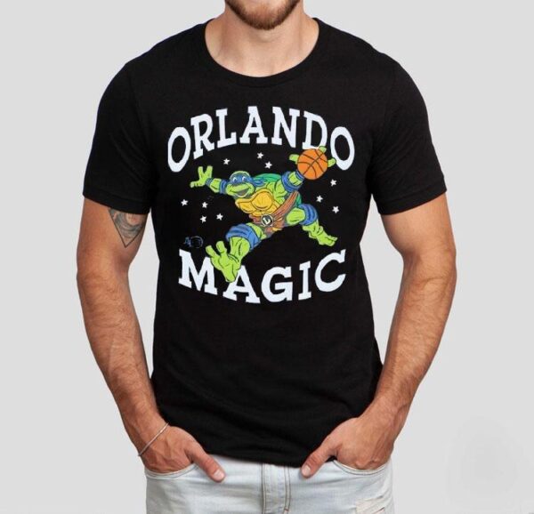 Tmnt Leonardo X Orlando Magic Basketball Shirt