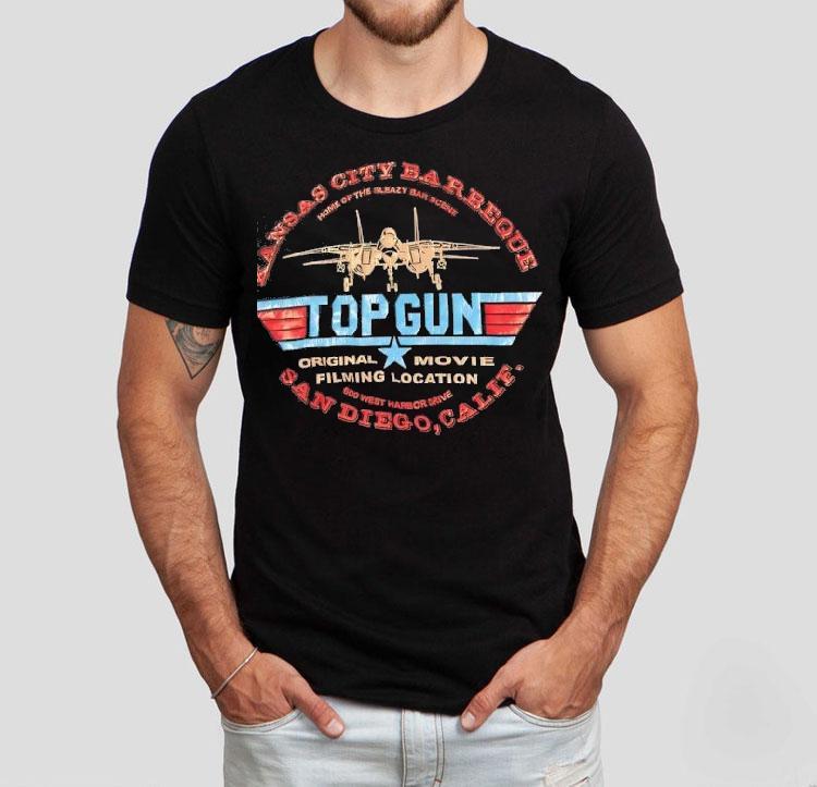 Top Gun Original Movie Filming Location Kansas City Barbeque San Diego Calif Shirt 4 Top Gun Original Movie Filming Location Kansas City Barbeque San Diego Calif Tshirt