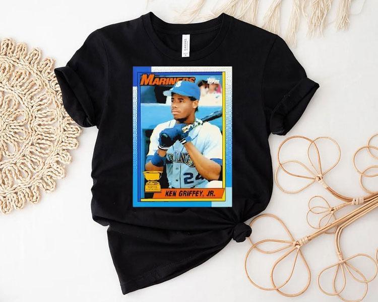 Topps Griffey Jr Card Baseball Shirt 4 Topps Griffey Jr Card Baseball Tshirt