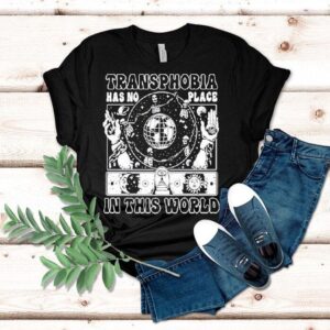 Transphobia Has No Place In This World Skeleton Shirt