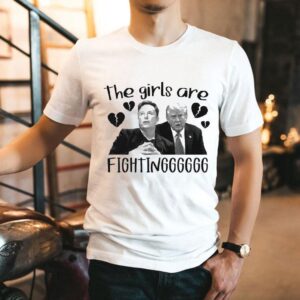 Trump Vs Elon Musk The Girls Are Fighting Heart Broken Shirt